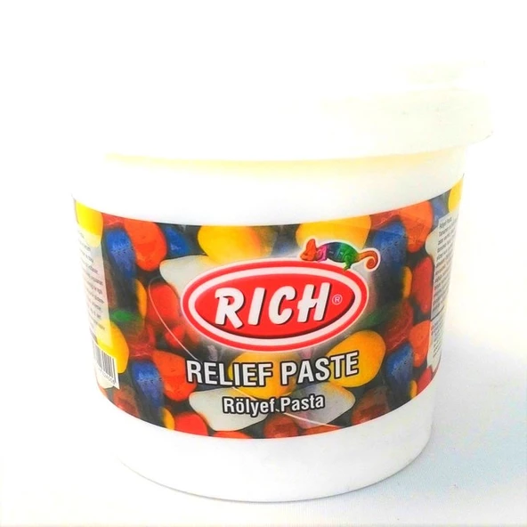 Rich Klasik Rölyef Pasta BEYAZ 1200 gr.