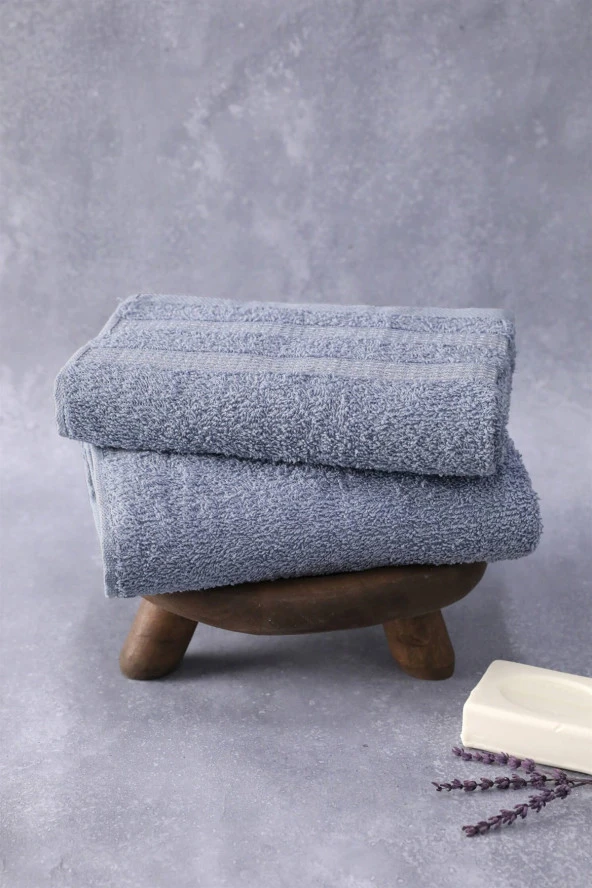 Banyo El Yüz Yumuşak Duş Havlusu 50 x 90 CM-Mavi - 2