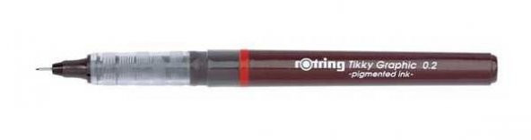 Rotring Tikky Graphic Teknik Çizim Kalemi 0.2 SİYAH