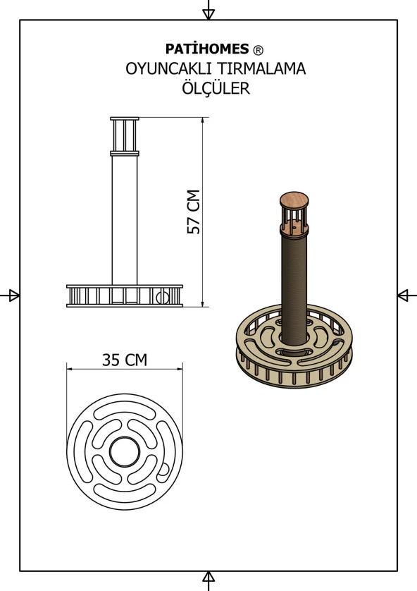 Patihomes Kedi Tırmalaması - Kedi Oyuncağı - 6