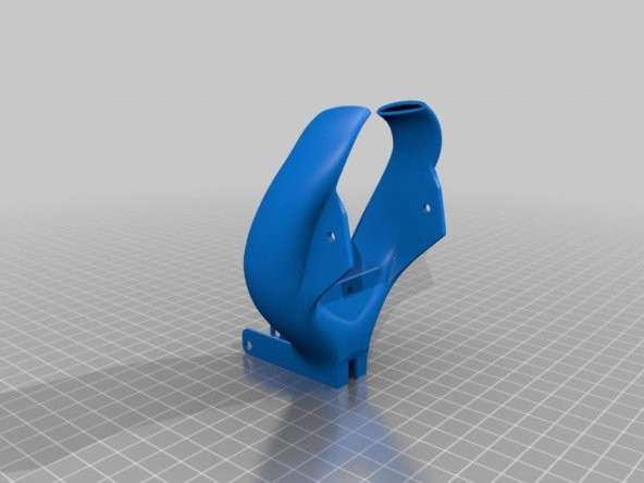 Cr-10 - 5015 Fan - Pürüzsüz Tasarım - Twisted Fan Yönü + Tel Yöneticisi İle Taşıma Plakası Plastik Aparat