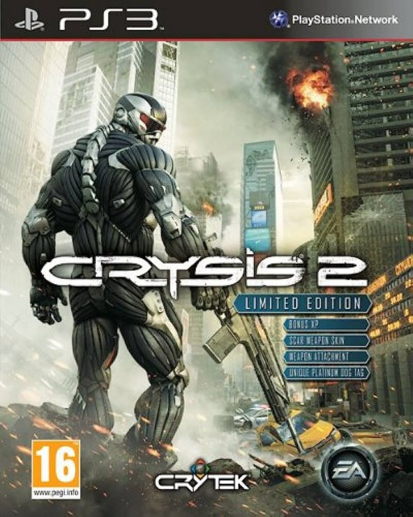 Ps3 Crysis 2 Limited Edition 100 Orjinal Oyun