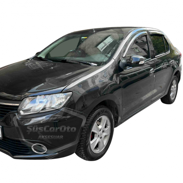 Renault Symbol 2013-2020 Uyumlu Mugen Cam Rüzgarlığı Seti Piano Black 4lü İthal ürün görseli 1