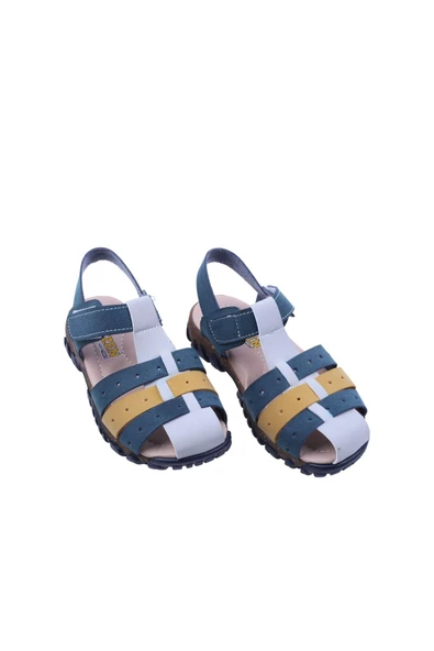 Papuç Sepeti Arzen-2882 Erkek Çocuk Ortopedik Sandalet Ayakkabı - 5