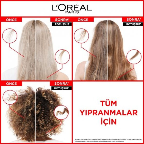 Elseve Bond Repair Tüm Yıpranmalar Için Saç Bağlarını Onarıcı Bakım Kremi 150 ml - 4