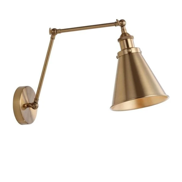 Rsylight Retro Rustik Metal Akrobatik Mafsallı Eskitme Kaplama Dekoratif Duvar Aplik