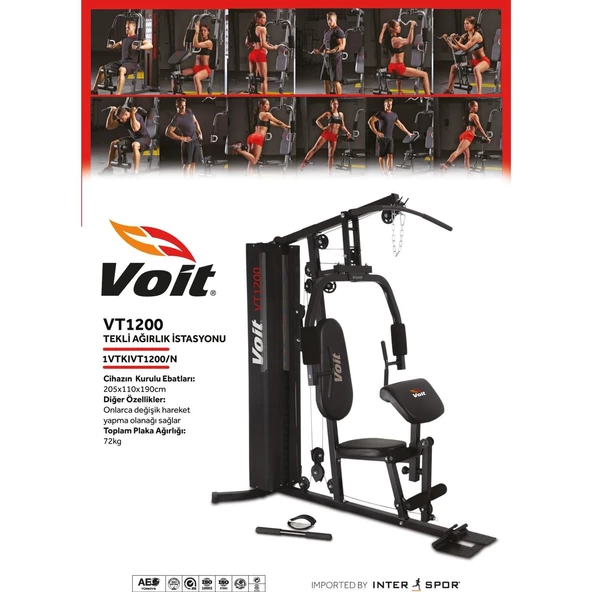 Voit VT-1200N Tek Kişilik Çalışma İstasyonu 2023 (72 Kg. - 4