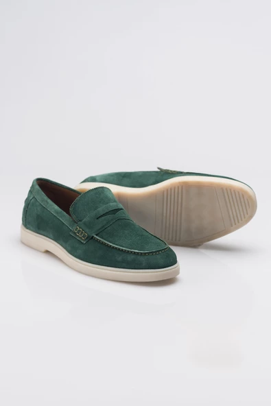 Süet Kauçuk Taban Bağcıksız Corcik Erkek Ayakkabı - 7