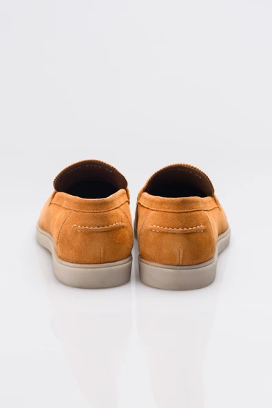 Süet Kauçuk Taban Bağcıksız Corcik Erkek Ayakkabı - 5