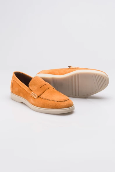 Süet Kauçuk Taban Bağcıksız Corcik Erkek Ayakkabı - 3