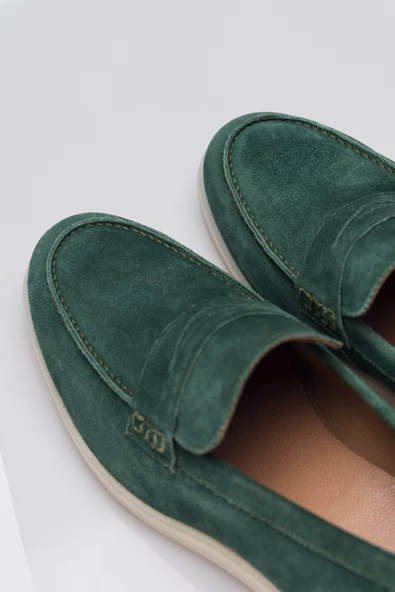 Süet Kauçuk Taban Bağcıksız Corcik Erkek Ayakkabı - 11