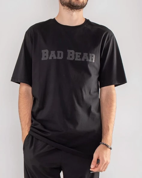 Bad Bear Pass Me Erkek T-shirt Siyah 22.01.07.053