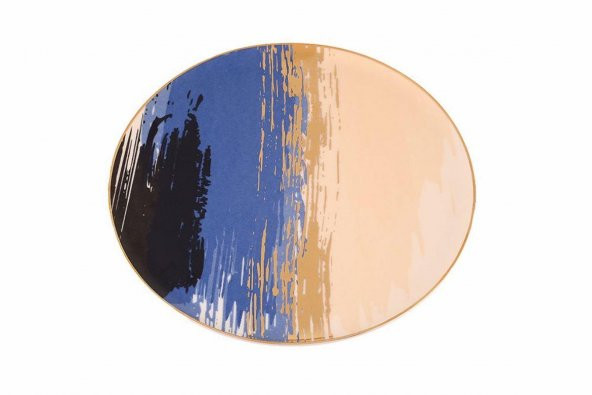 Porland Dash Desen2 Düz Tabak 27 cm 04ALM007795 - Resim 3