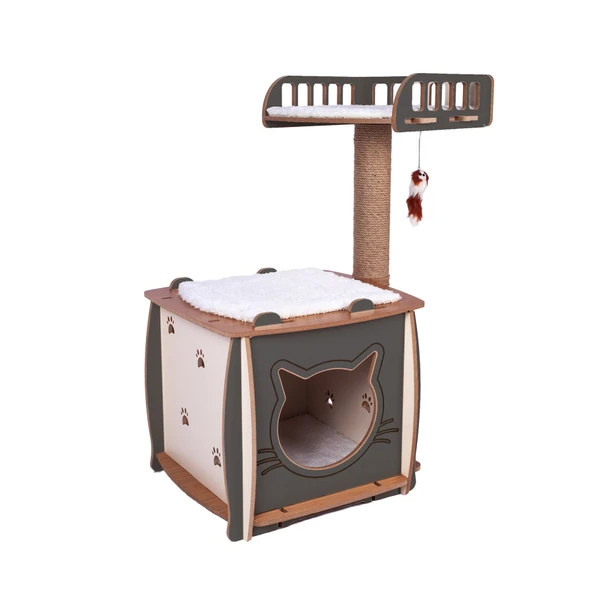 Patihomes Kedi Tırmalama ve Oyun Evi ve Kedi Tırmalama Tahtası - 3