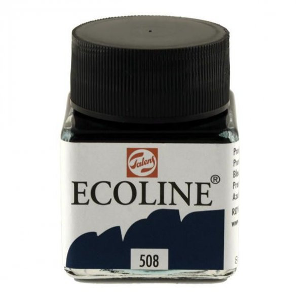 Talens Ecoline Sıvı Suluboya 30 ml. 508 Prussian Blue ürün görseli