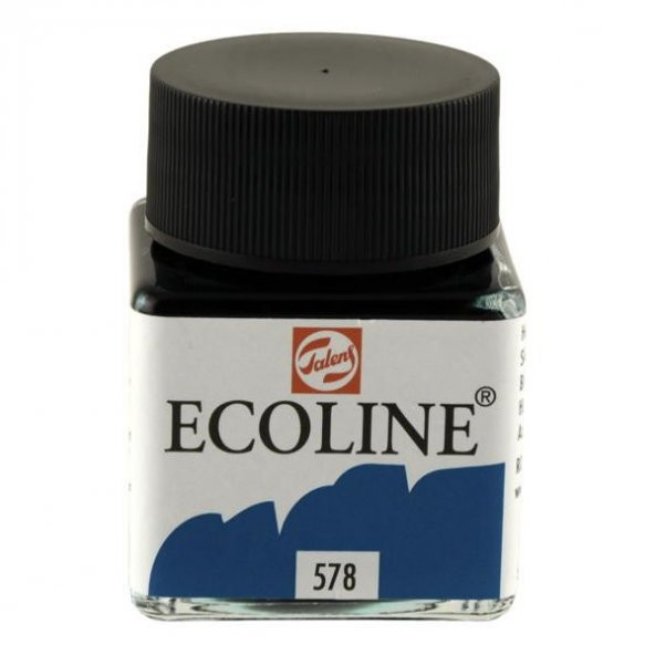 Talens Ecoline Sıvı Suluboya 30 ml. 578 Sky Blue Cyan