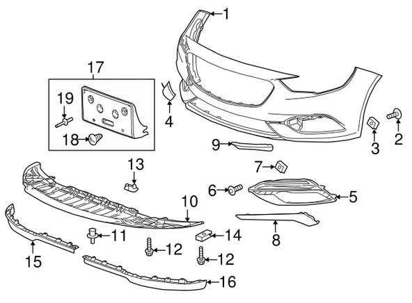 Opel İnsignia B  2018-20  Sağ  Sis Farı Nikelaji Crom İthal,13491272 - Resim 2