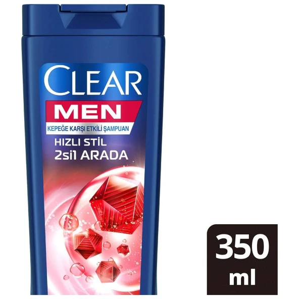 Clear Men Şampuan Hızlı Stil 2Si 1 Arada 350 Ml