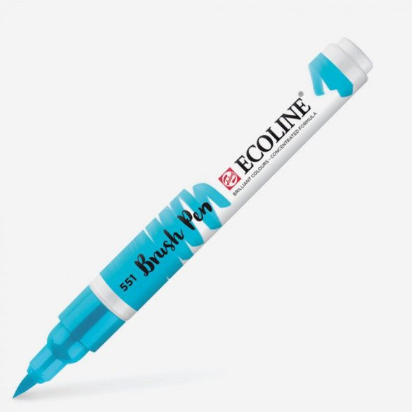 Talens Ecoline Brush Pen Fırça Uçlu Kalem 551 Sky Blue Light