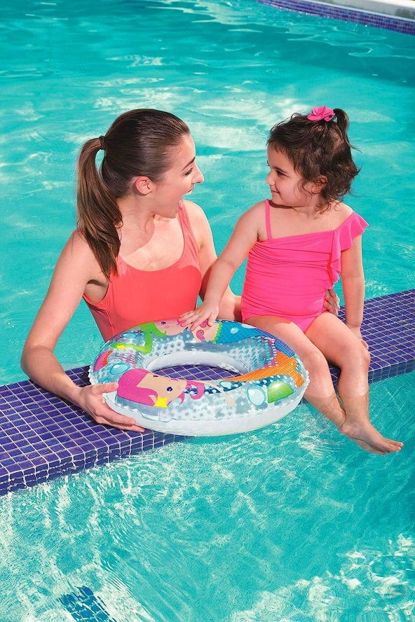 Telvesse Deniz Temalı 3-6 Yaş Simit Yüzme Simidi Havuz Deniz Şişme Yüzücü Simidi 51 cm - 8