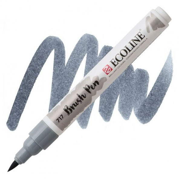 Talens Ecoline Brush Pen Fırça Uçlu Kalem 717 Cold Grey