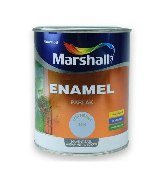 Marshall Enamel Parlak Ahşap Metal Boyası Fırtına 2,5 L