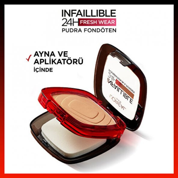 Loreal Paris Infaillible 24H Fresh Wear Pudra Fondöten 220 Sand - 6