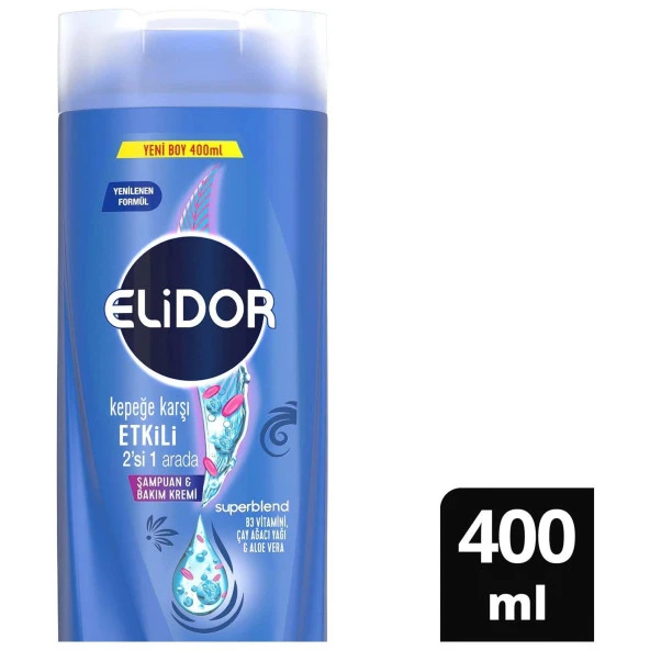 Elidor Şampuan Kepeğe Karşı 2 Si 1 Arada 400 Ml