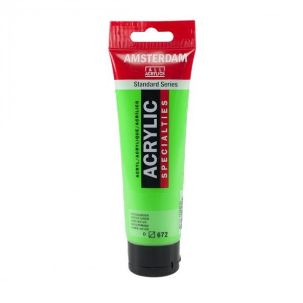 Talens Amsterdam Akrilik Boya 120 ml. 672 Reflex Green (Fosforlu)