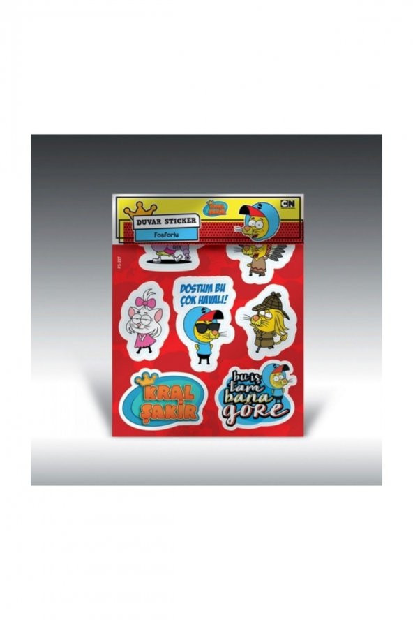 Kral Şakir Fosforlu Sticker Karanlıkta Parlayan Sticker