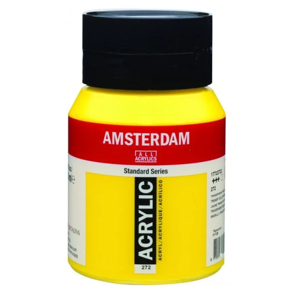 Talens Amsterdam Akrilik Boya 500 ml. 272 Transparent Yellow Medium