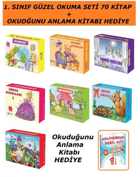 Morışık 1. Sınıf Hikaye Seti 70 Kitap + Okuduğunu Anlama Kitabı HEDİYE - 1