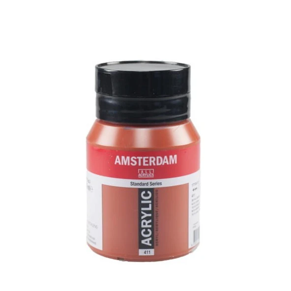 Talens Amsterdam Akrilik Boya 500 ml. 411 Burnt Sienna