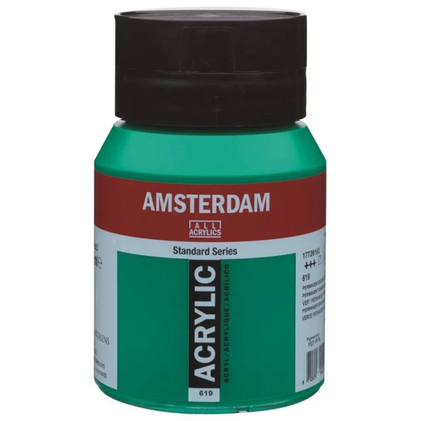 Talens Amsterdam Akrilik Boya 500 ml. 619 Permanent Green Deep