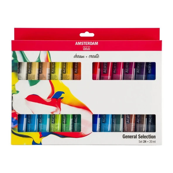 Talens Amsterdam Akrilik Boya 24 Renk x 20 ml Set