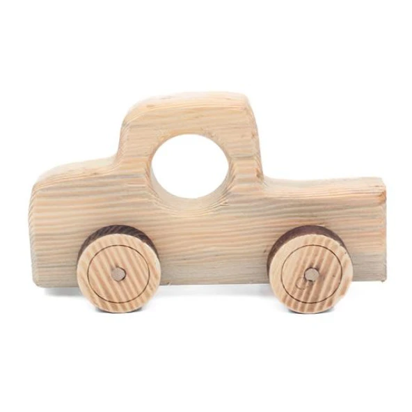 Ahşap Oyuncak Tekerlekli Araba Model-2 - 2