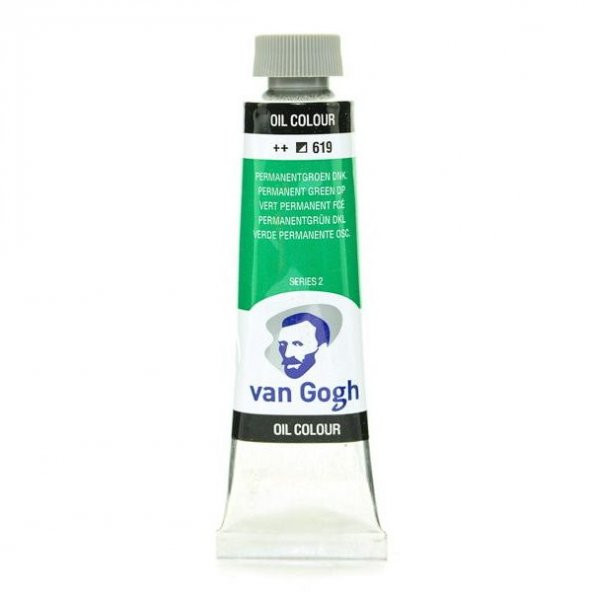 Talens Van Gogh Yağlı Boya 40 ml. 619 Permanent Green Deep