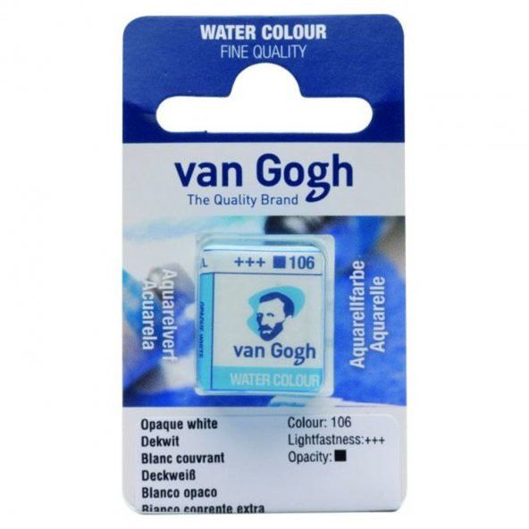 Talens Van Gogh 1/2 Tablet Sulu Boya 106 Opaque White