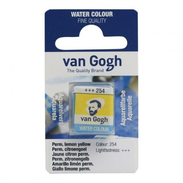 Talens Van Gogh 1/2 Tablet Sulu Boya 254 Permanent Lemon Yellow ürün görseli 1