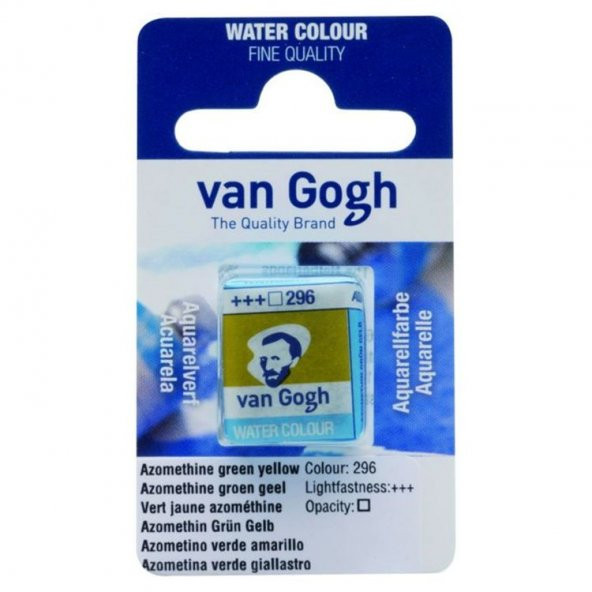 Talens Van Gogh 1/2 Tablet Sulu Boya 296 Azomethine Green Yellow ürün görseli 1