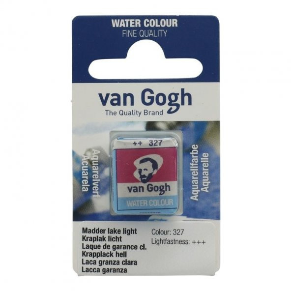 Talens Van Gogh 1/2 Tablet Sulu Boya 327 Madder Lake Light