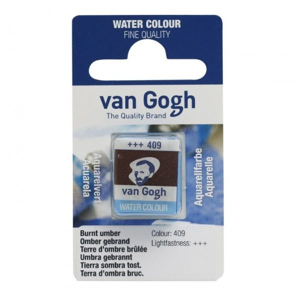 Talens Van Gogh 1/2 Tablet Sulu Boya 408 Raw Umber