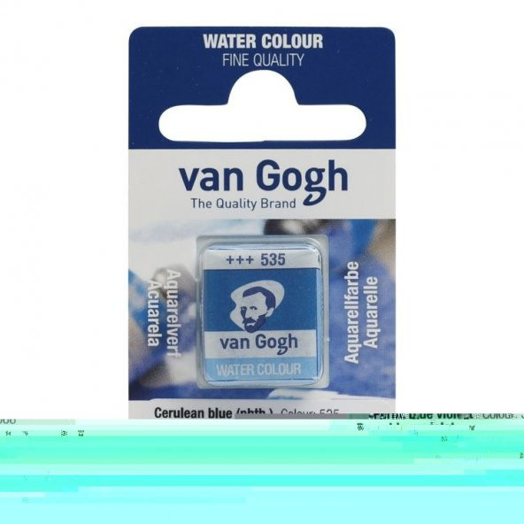 Talens Van Gogh 1/2 Tablet Sulu Boya 535 Cerulean Blue (Phthalo)