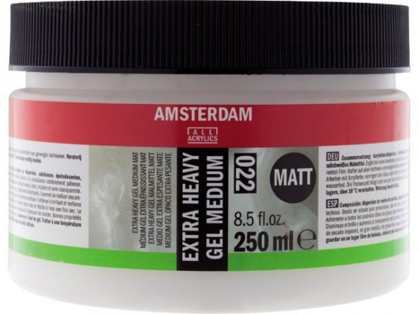 Talens Amsterdam Extra Heavy Gel Medium Matt 022 Extra Kuvvetli Jel Medyum Mat 250 ml