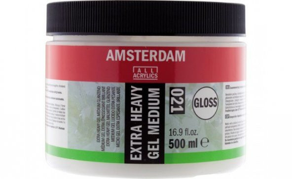 Talens Amsterdam Extra Heavy Gel Medium Gloss 021 Extra Kuvvetli Jel Medyum Parlak 500 ml