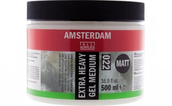 Talens Amsterdam Extra Heavy Gel Medium Matt 022 Extra Kuvvetli Jel Medyum Mat 500 ml
