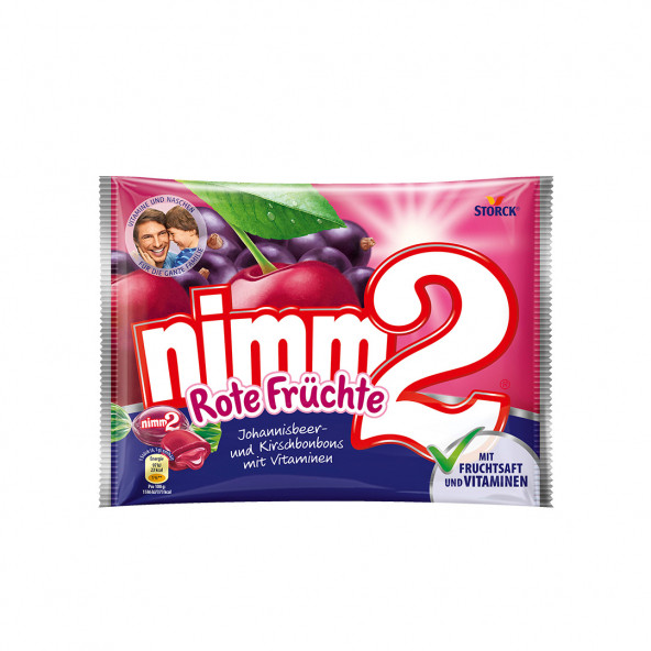 Nimm2 Rote Früchte Vitamin ve Meyve Dolgulu Şekerleme 429gr