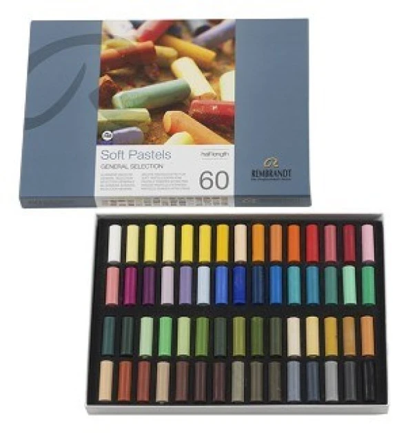 Talens Rembrandt Soft Pastel Boya 60 Renk Yarım Boy