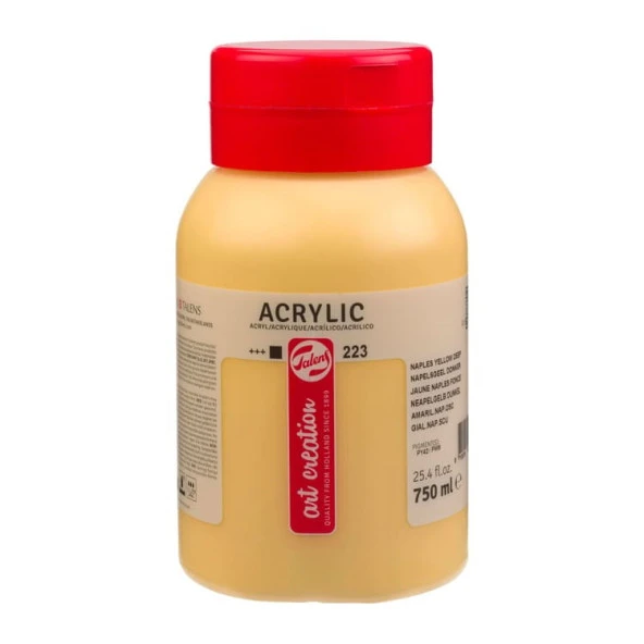 Talens Art Creation Akrilik Boya 750 ml. 223 Naples Yellow Deep