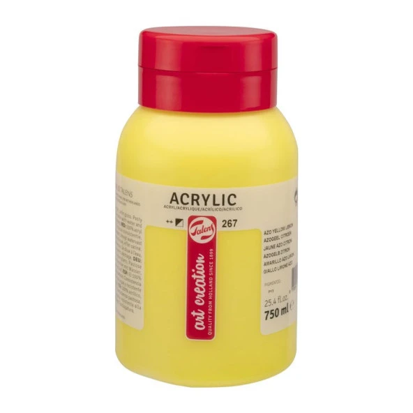 Talens Art Creation Akrilik Boya 750 ml. 267 Azo Yellow Lemon